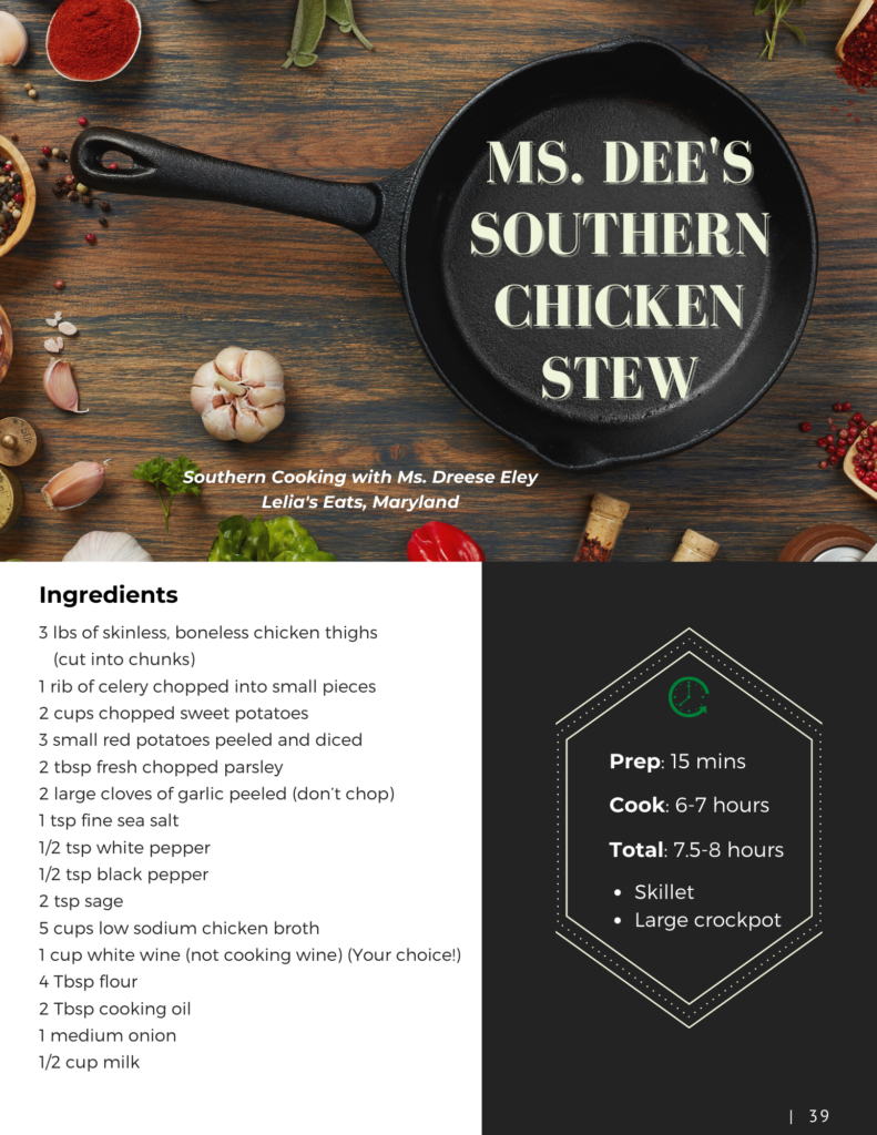 MS. DEE’S SOUTHERN CHICKEN STEW