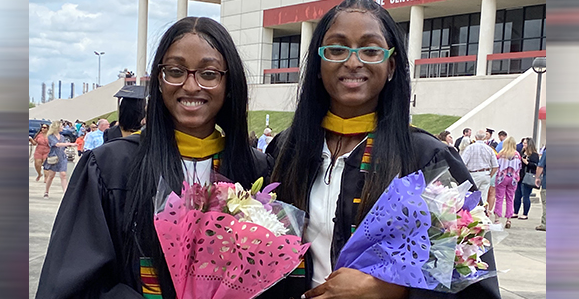 Twin Sisters From Texas Make History, Graduate Simultaneously With Master’s Degrees